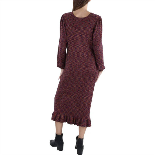 The Crystal Kobe - Space Dye Midi Sweater Dress - Rack Hunt