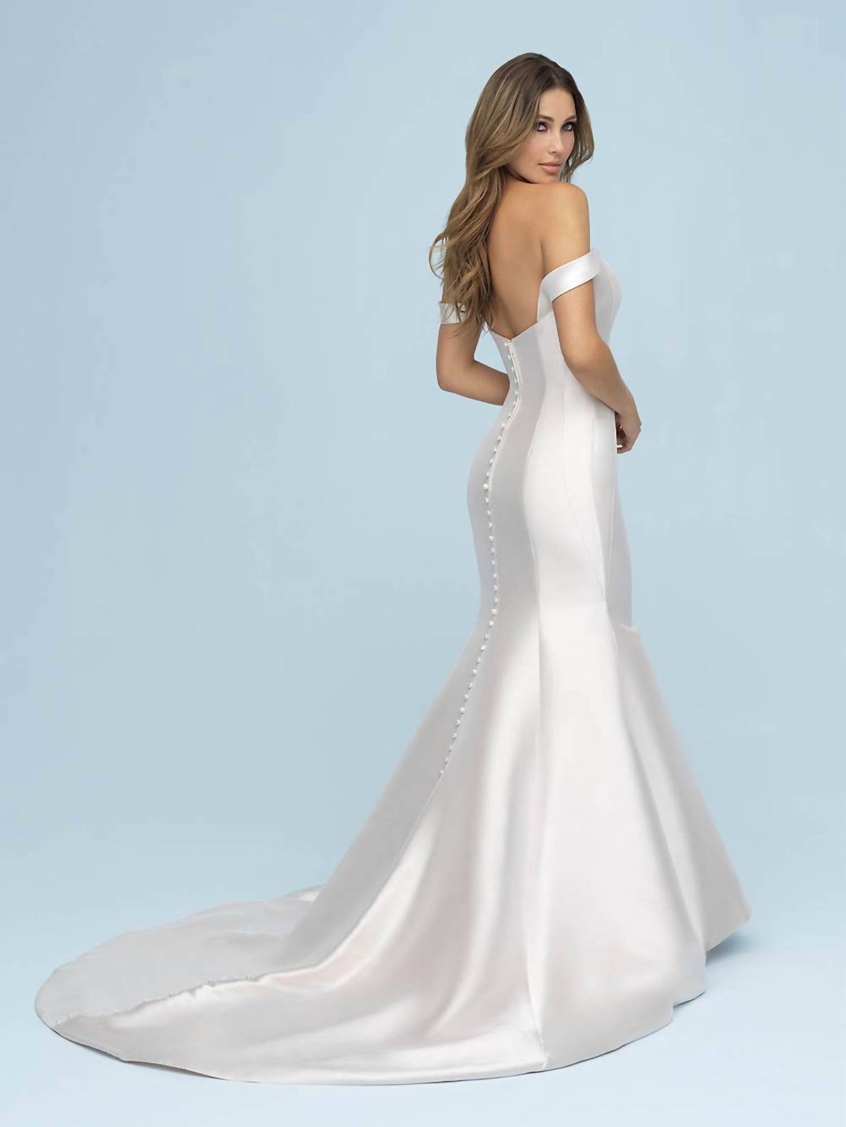 Off-the-shoulder Mermaid Wedding Dress