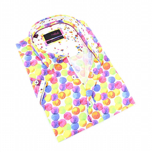 Colorful Globes Short Sleeve Shirt