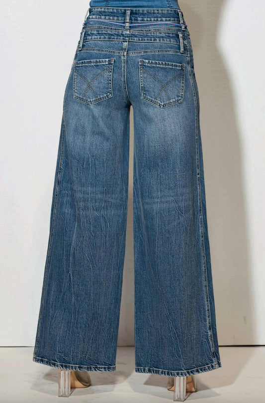 Double Waist Denim Jeans