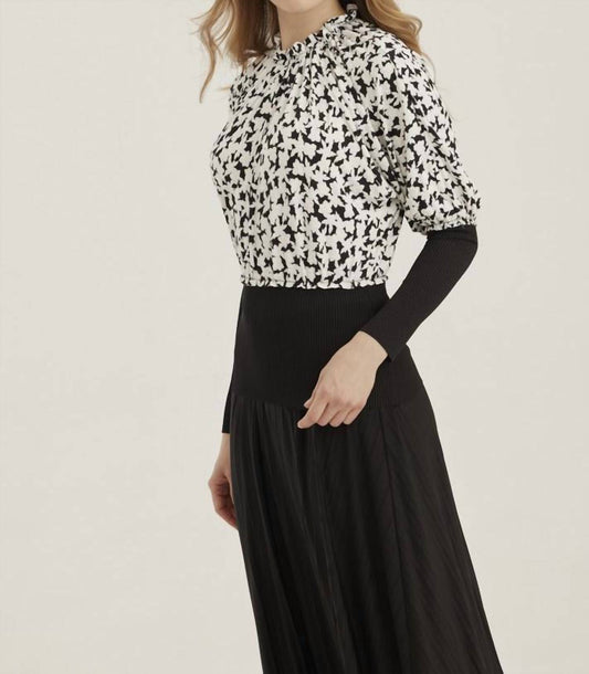 Floral Print Sweater