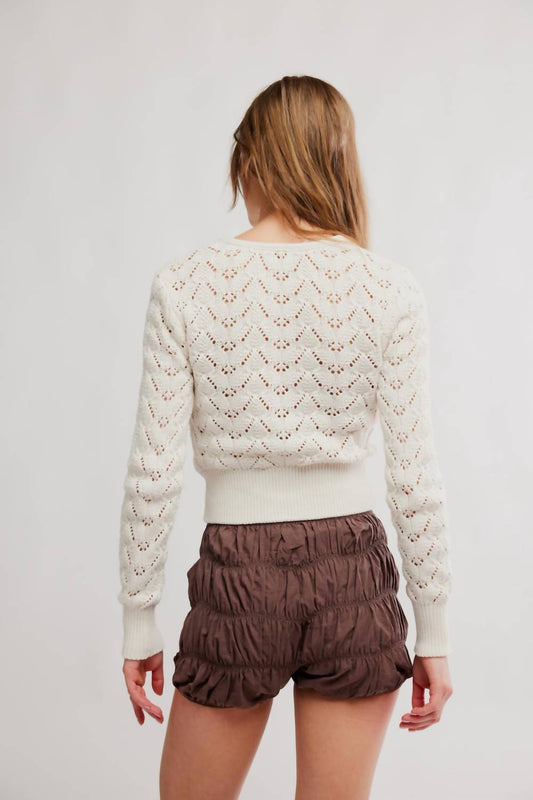 Pretty In Pointelle Cardigan