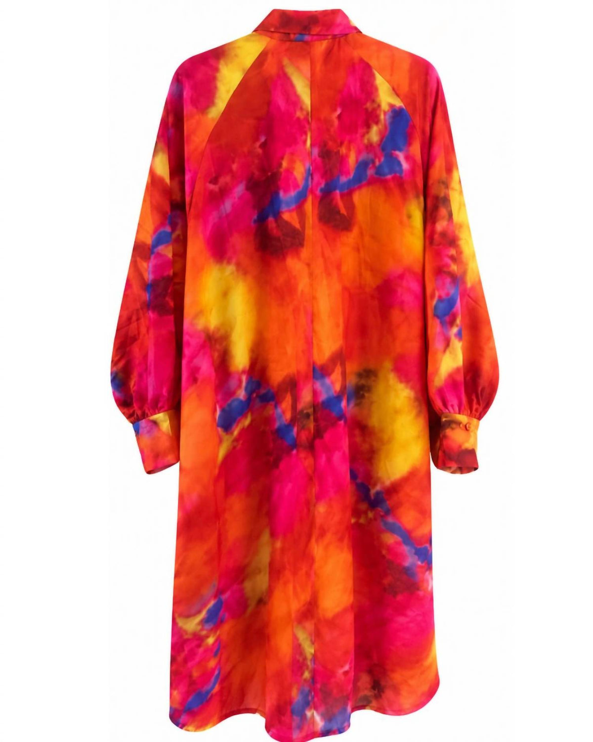 Women's Long-sleeved Button-up Shirt Dress