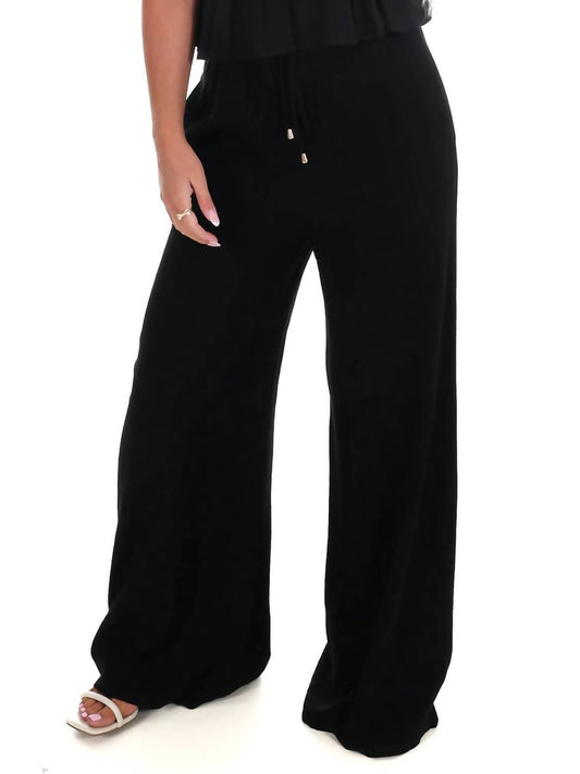Little Luxuries Linen Wide Leg Pants - Plus