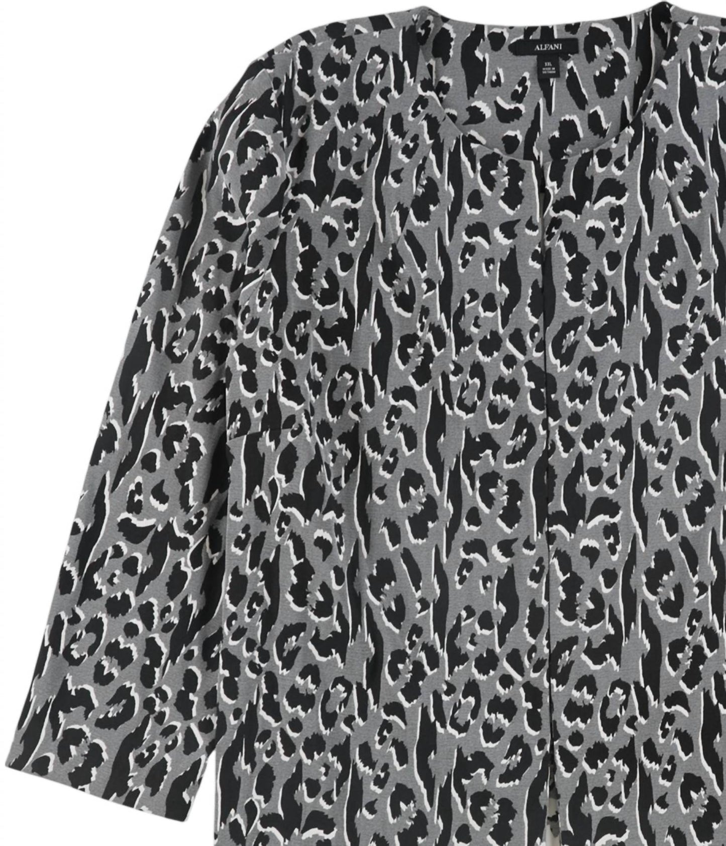 Women's Printed Jacquard A Line Jacket