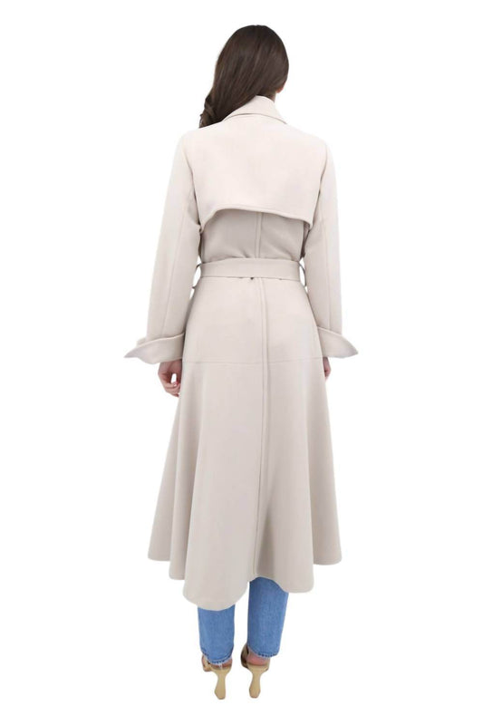 Mi Jong Lee - Contrast Bias Trench Coat - Rack Hunt -