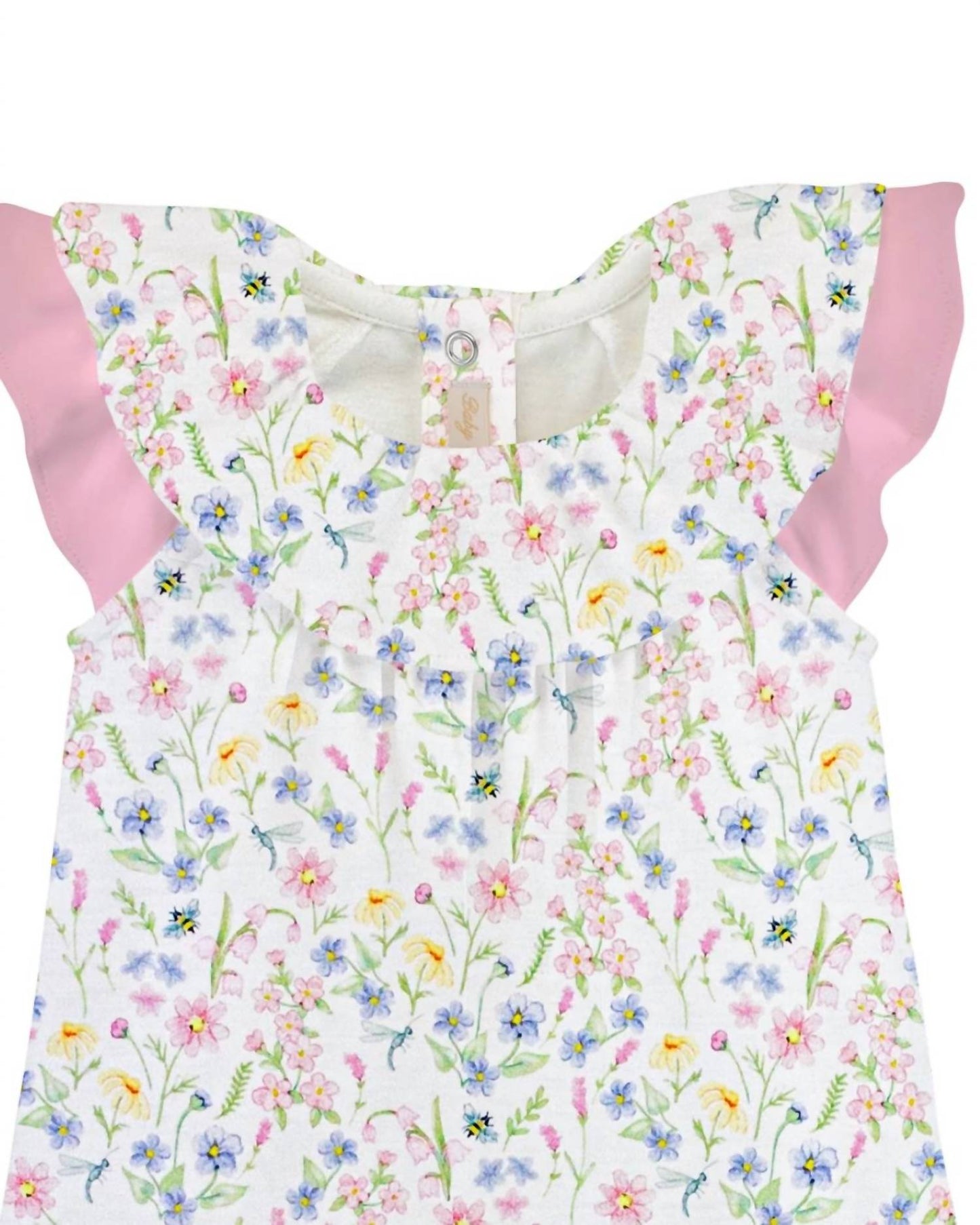 Girl's Spring Blush Ruffled Romper