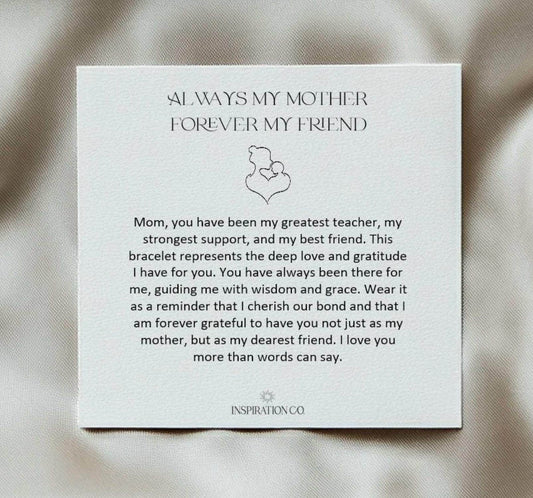 Inspire Me Bracelets - Forever my mother, forever my friend bracelet - Rack Hunt -