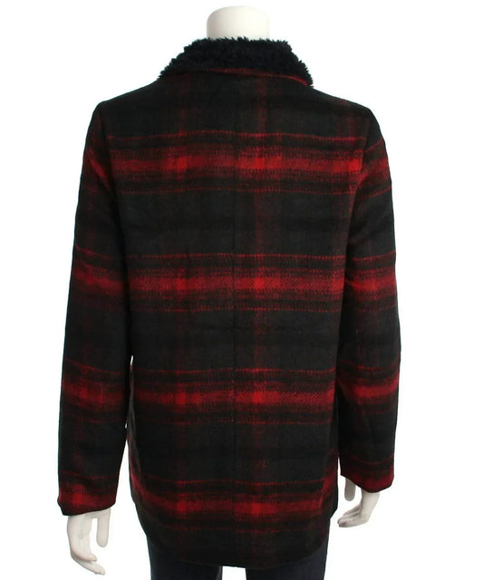 JACK by BB Dakota - Rydell Plaid Wubby Collar Jacket - Rack Hunt