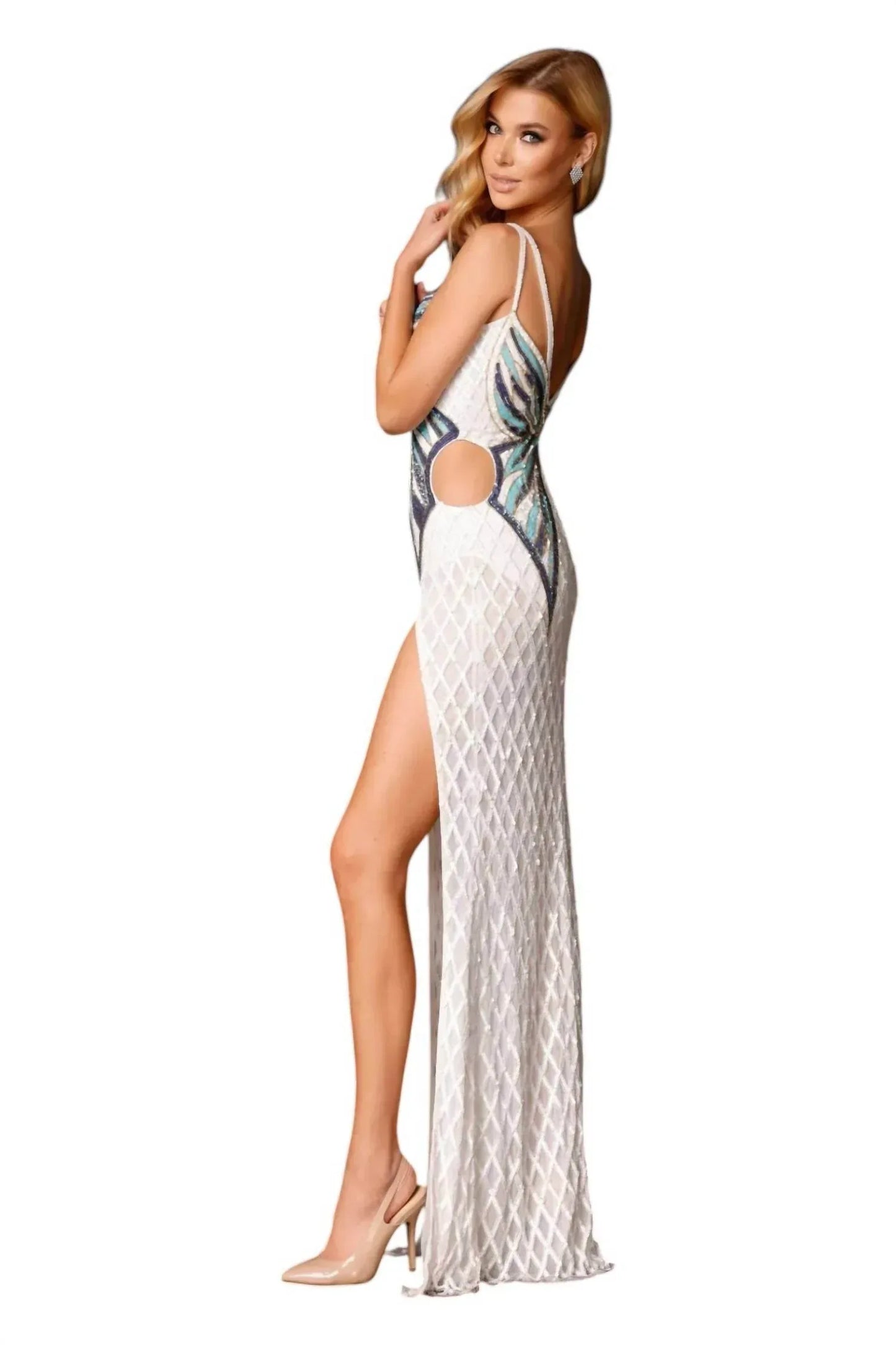 Aleta - Sequin Butterfly Prom Dress - Rack Hunt
