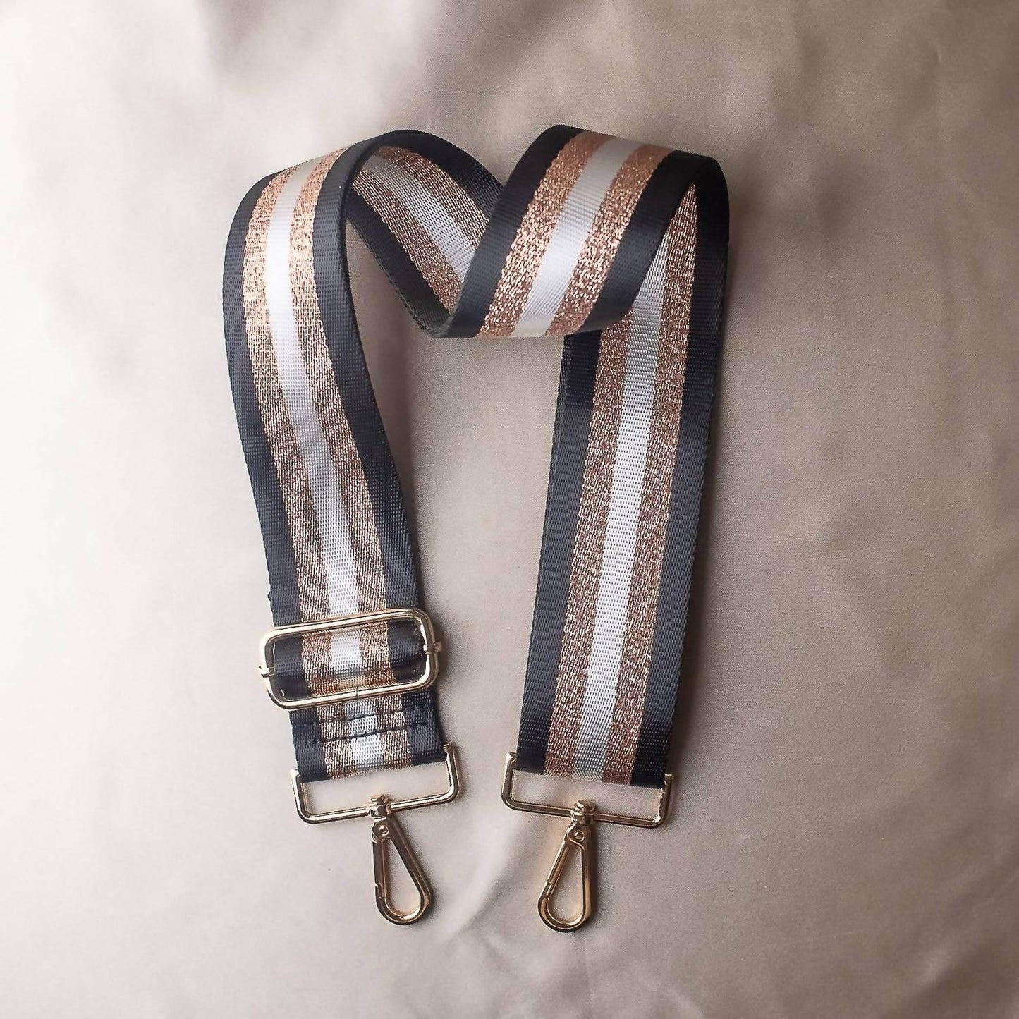 Lauren Lane - Women's Striped Detachable Adjustable Crossbody Purse Bag Strap - Rack Hunt