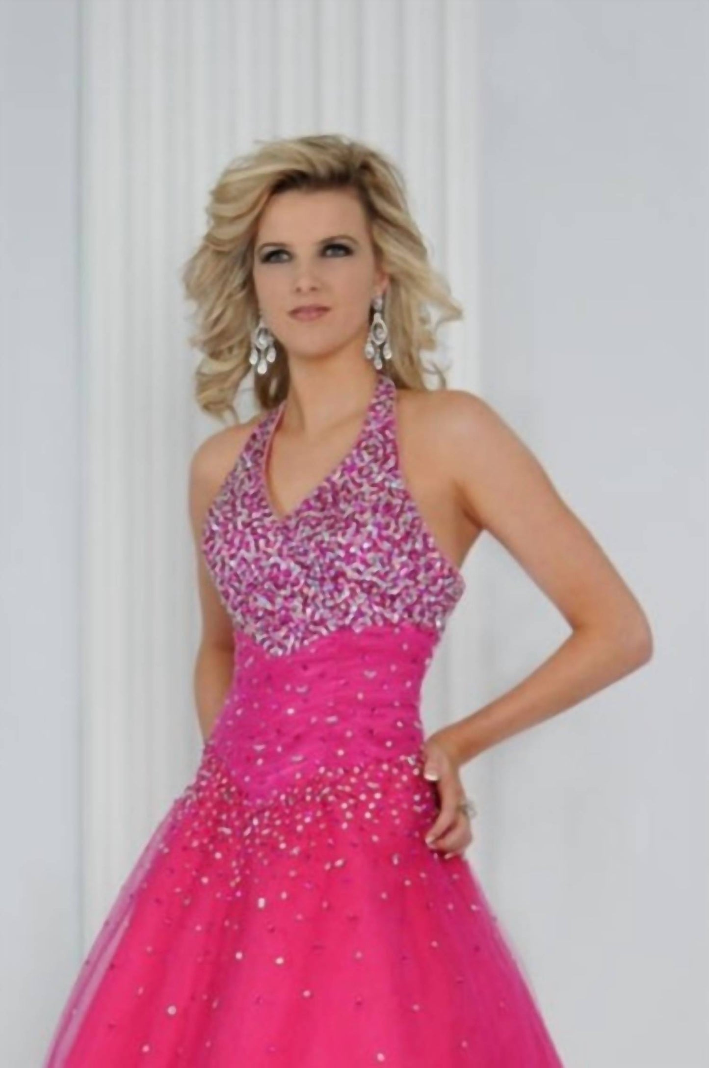 Luxurious Halter Ball Gown
