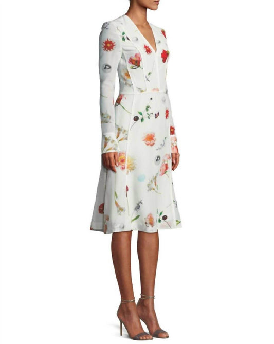 Narciso Rodriguez - Floral Print Silk Dress - Rack Hunt -
