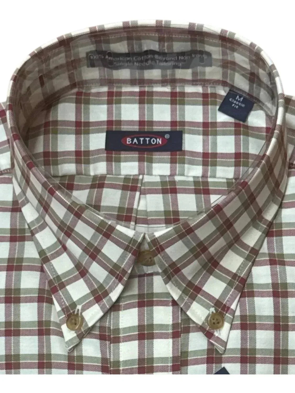 Batton - Men's Audell Non-iron Cotton Sport Shirt - Rack Hunt