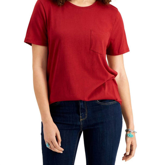 Women's Cotton Pocket T-shirt