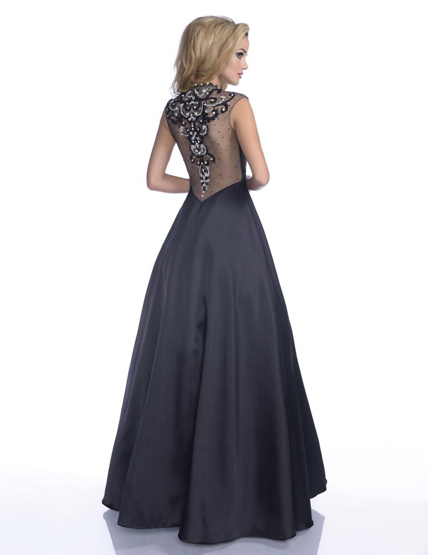 Mock Neck Sleeveless Maxi Dress