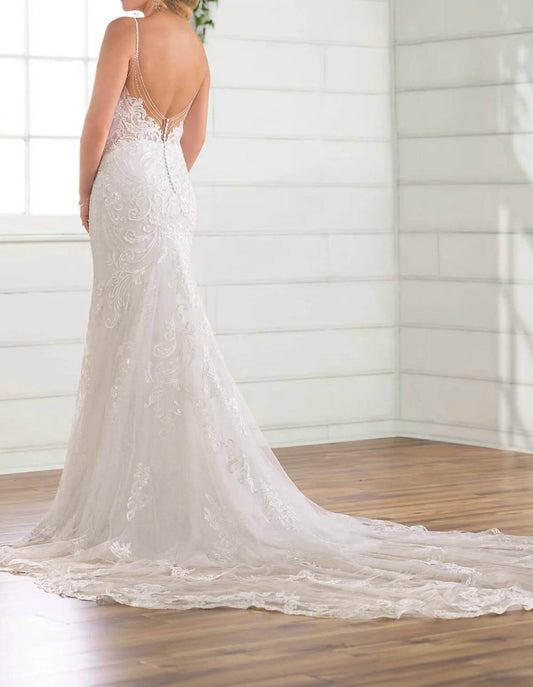 Essence of Australia - Beaded Fit-and-flare Wedding Dress - Rack Hunt