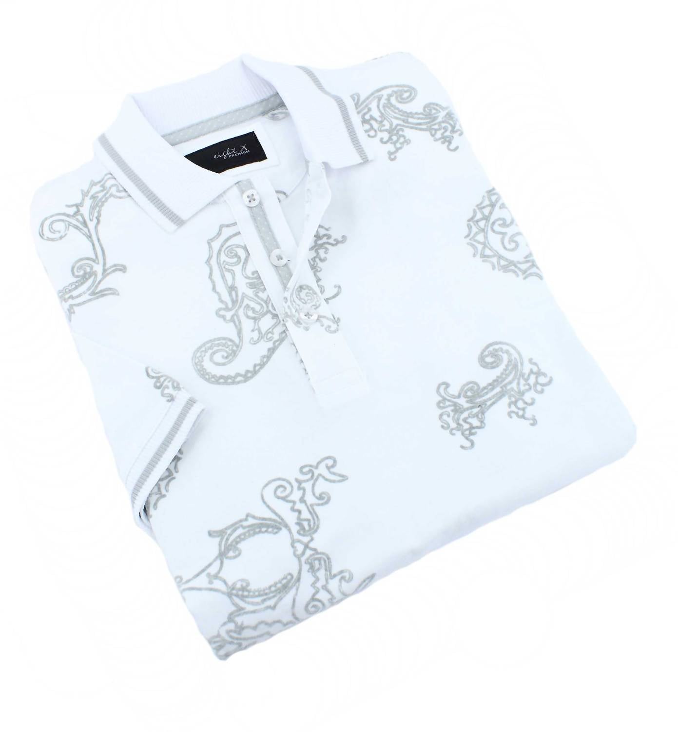 Paisley Flocking Polo