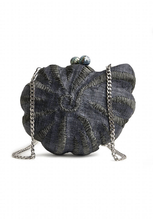 Women's Kahala Woven Circular Shell Clutch