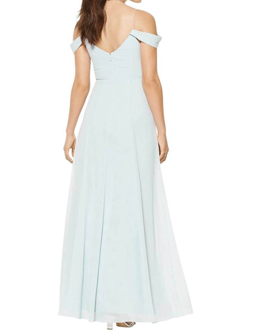 Bill Levkoff - Chiffon Bridesmaid Dress With Off-center Slit - Rack Hunt -