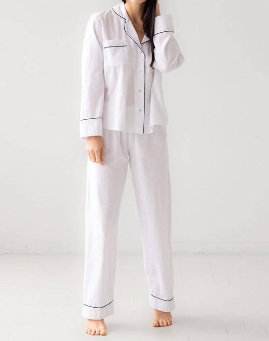 Classic Flannel Pajama Top And Pants Set