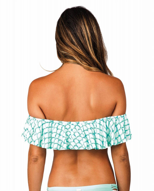 Mermaid Bay Flounce Bandeau Bikini Top