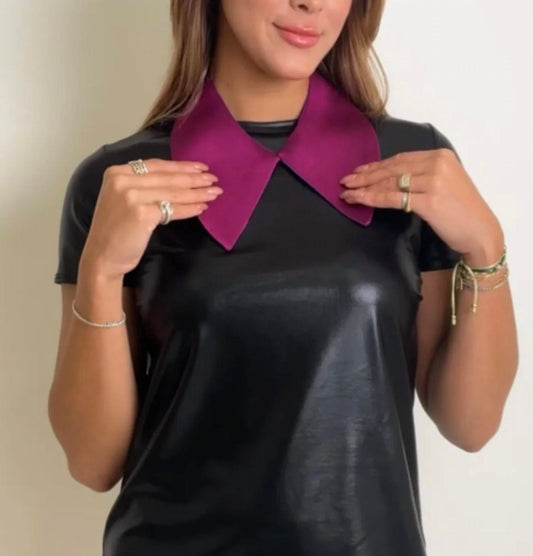 Shinny Shirt Mini Dress