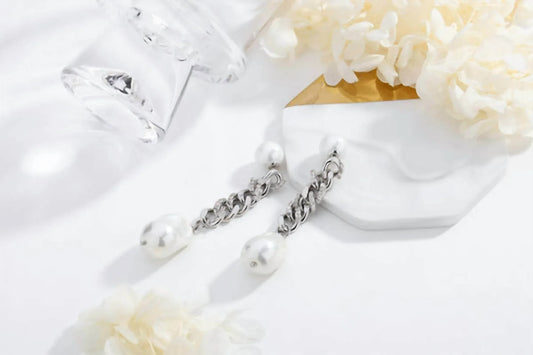 Classicharms - Women's Baroque Pearl Drop Earrings - Rack Hunt