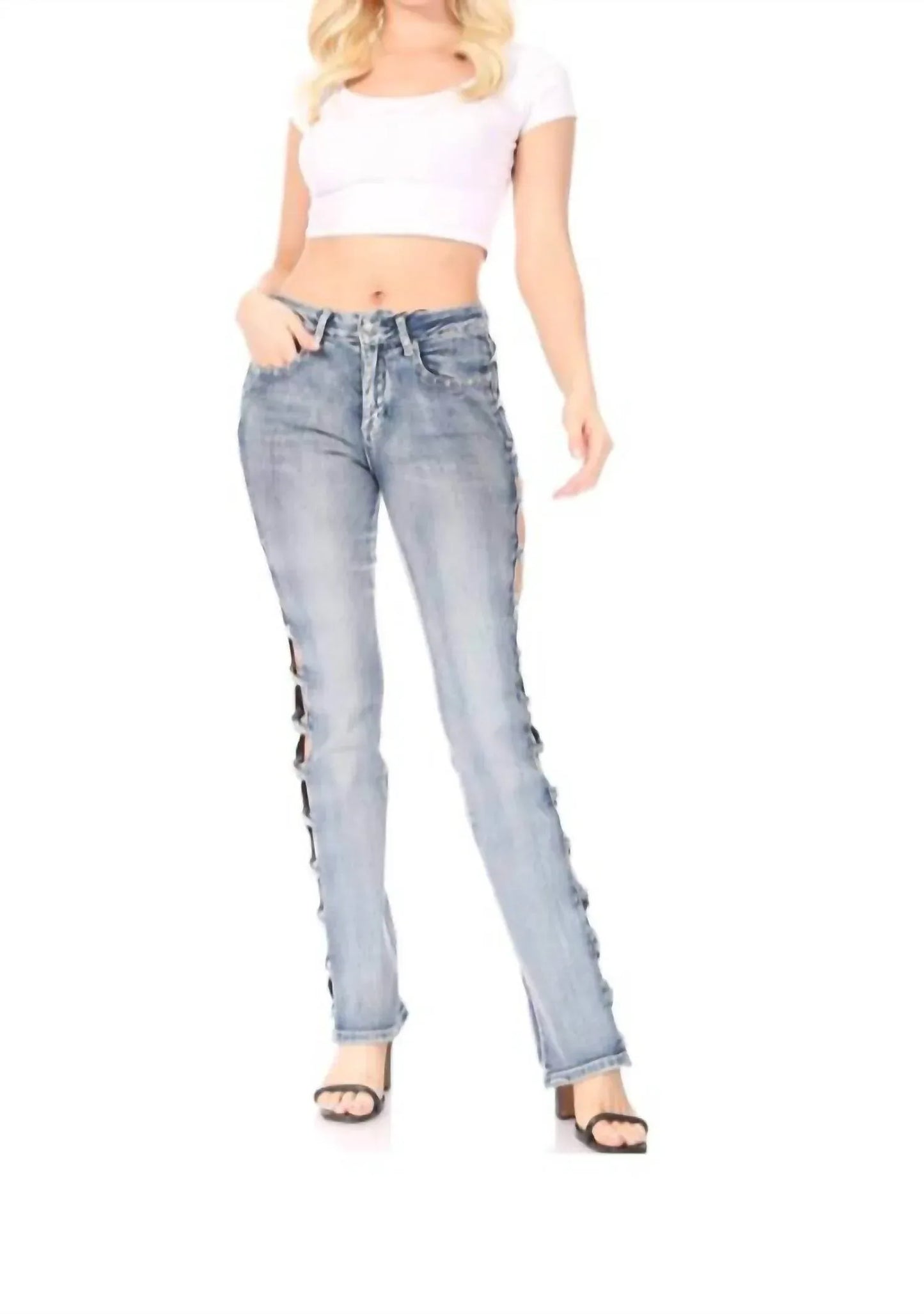 Bus Stop - Sexy Criss Cross Jeans - Rack Hunt