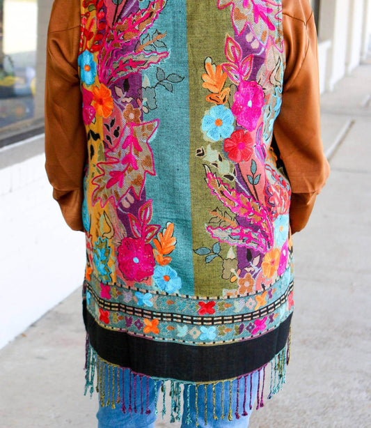 Bok - Colorful Floral Multi-reversible Kimono - Rack Hunt -