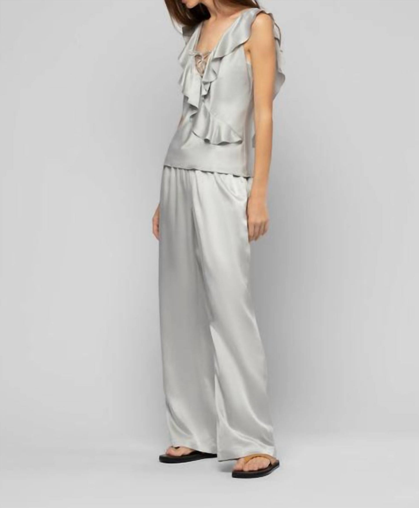 Barabelle Silk Wide Leg Pants