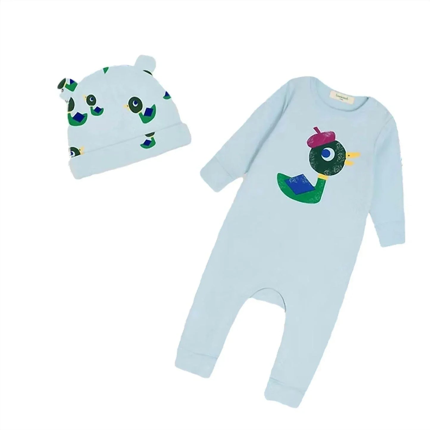 The Bonnie Mob - Kids Bayley Berry Monsieur Mallard & Hat Set Playsuit - Rack Hunt