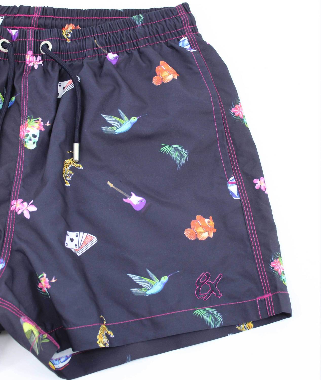 Urban Jungle Print Swim Trunks