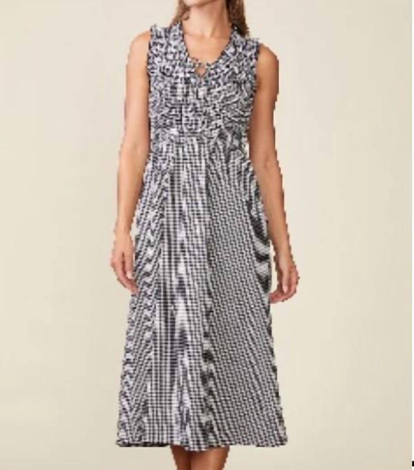 Smocked Top Gingham Dress