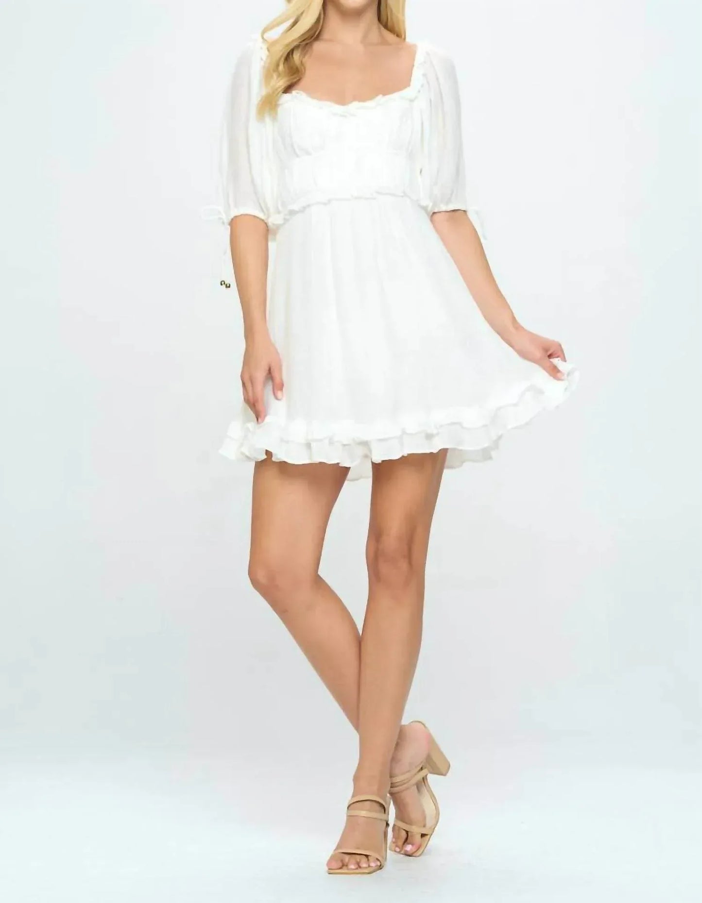 Angel Biba - Flutter Sleeve Mini Dress - Rack Hunt