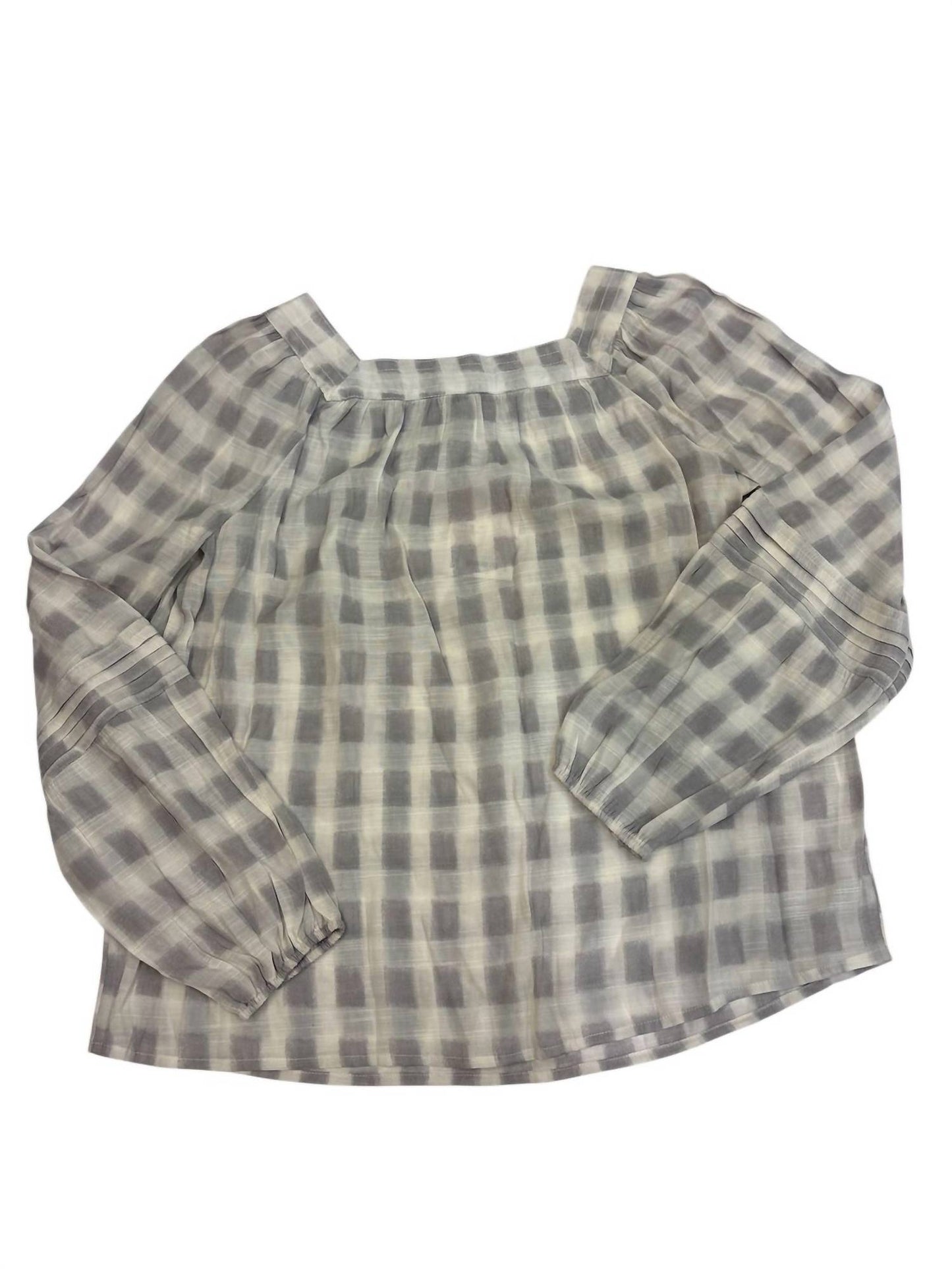 Plaid Long Sleeve Blouse