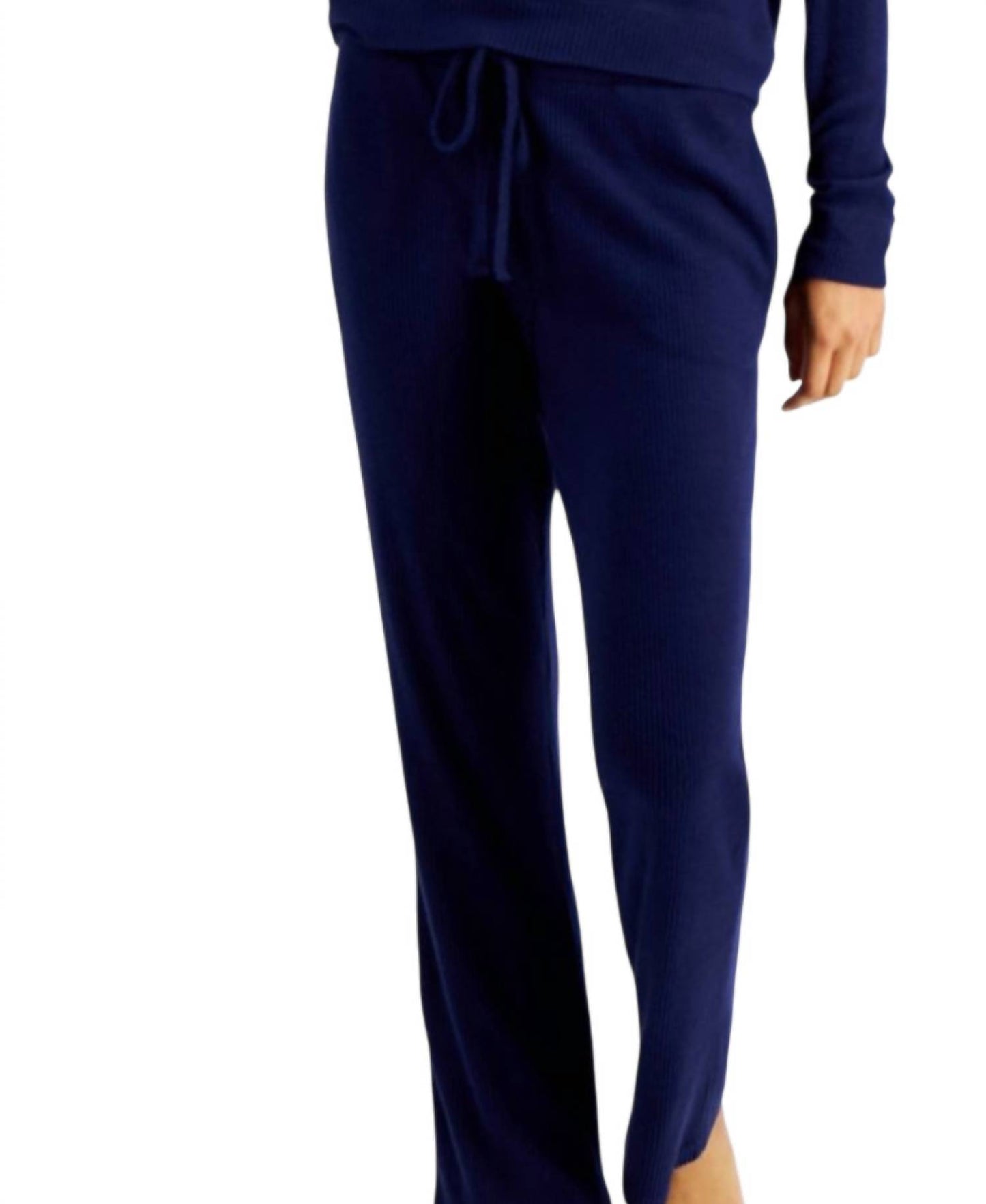 Women's Ribbed Wide Leg Pajama Set