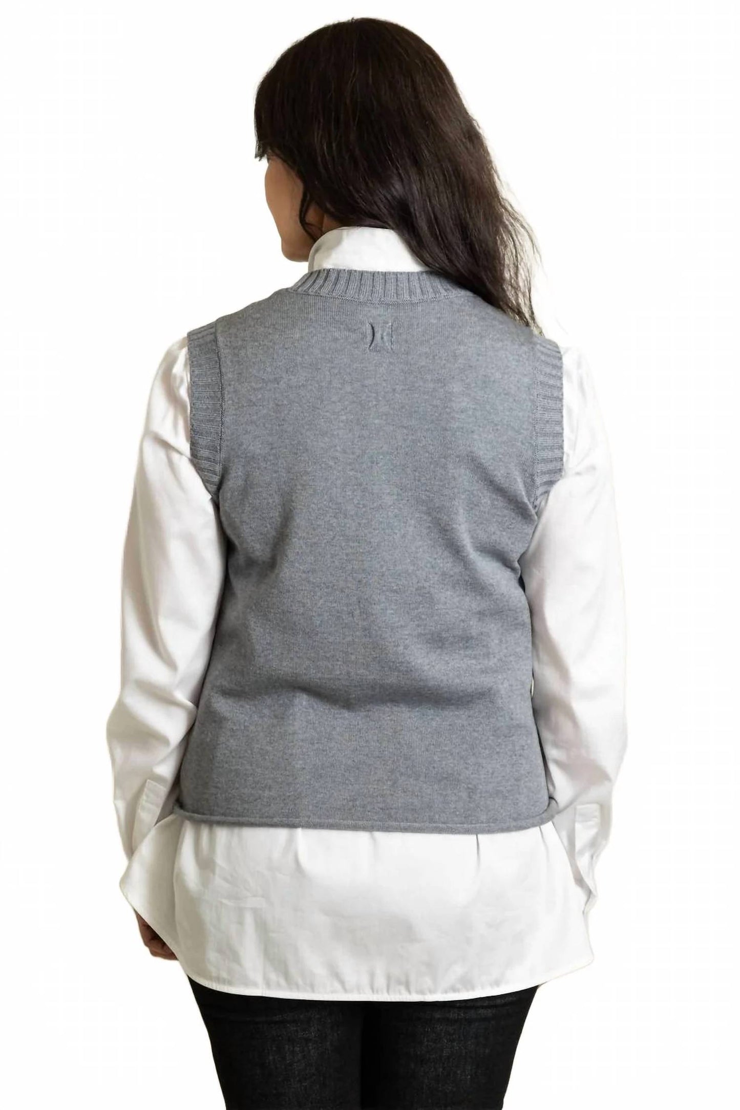 Sleeveless Knit Sweater Vest Top