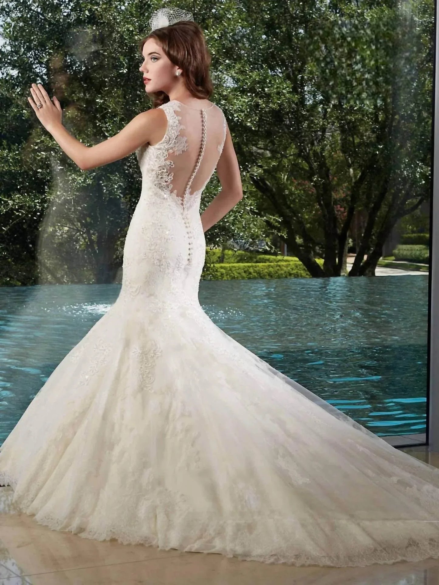 Karelina Sposa - Mermaid Trumpet Lace Dress - Rack Hunt