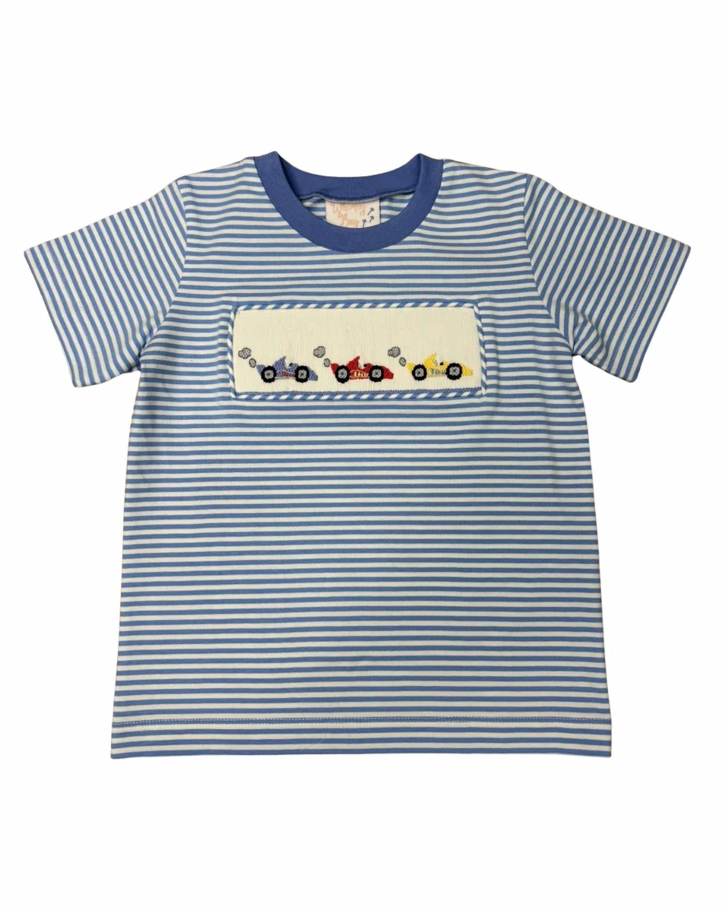 Kids' Off To The Races Smocked Shirt