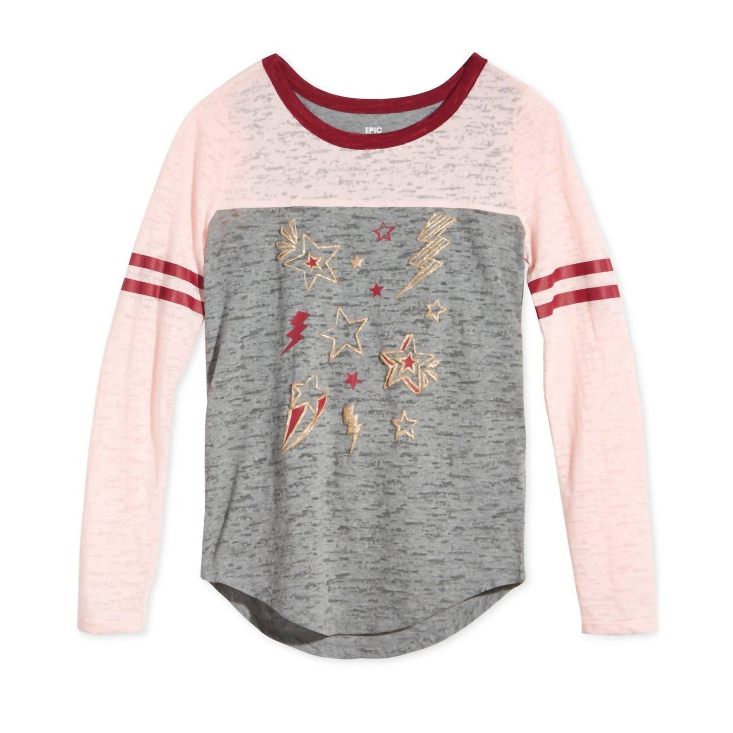 Big Girls Star Print Long Sleeve T-shirt