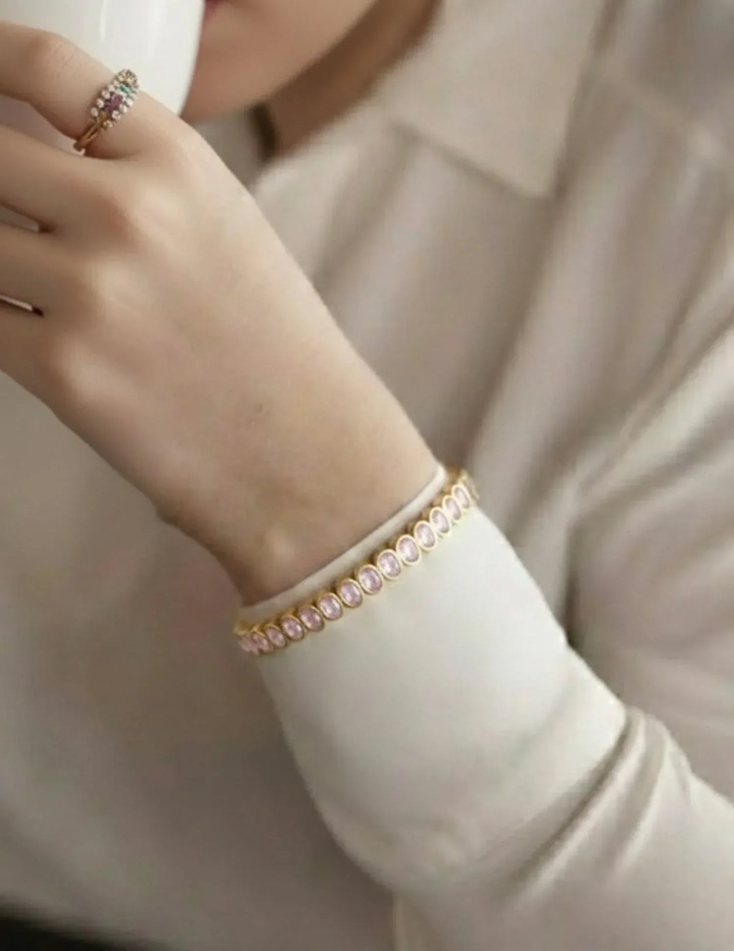 CHAKARR - Women's Jeweled Tennis Bangle - Rack Hunt
