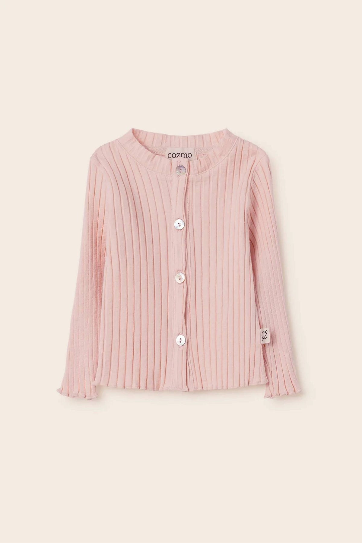 Girls Soft Rib Cotton Cardigan