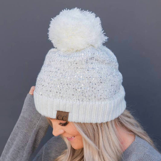 Women's Fleece Lined Sequin Beanies