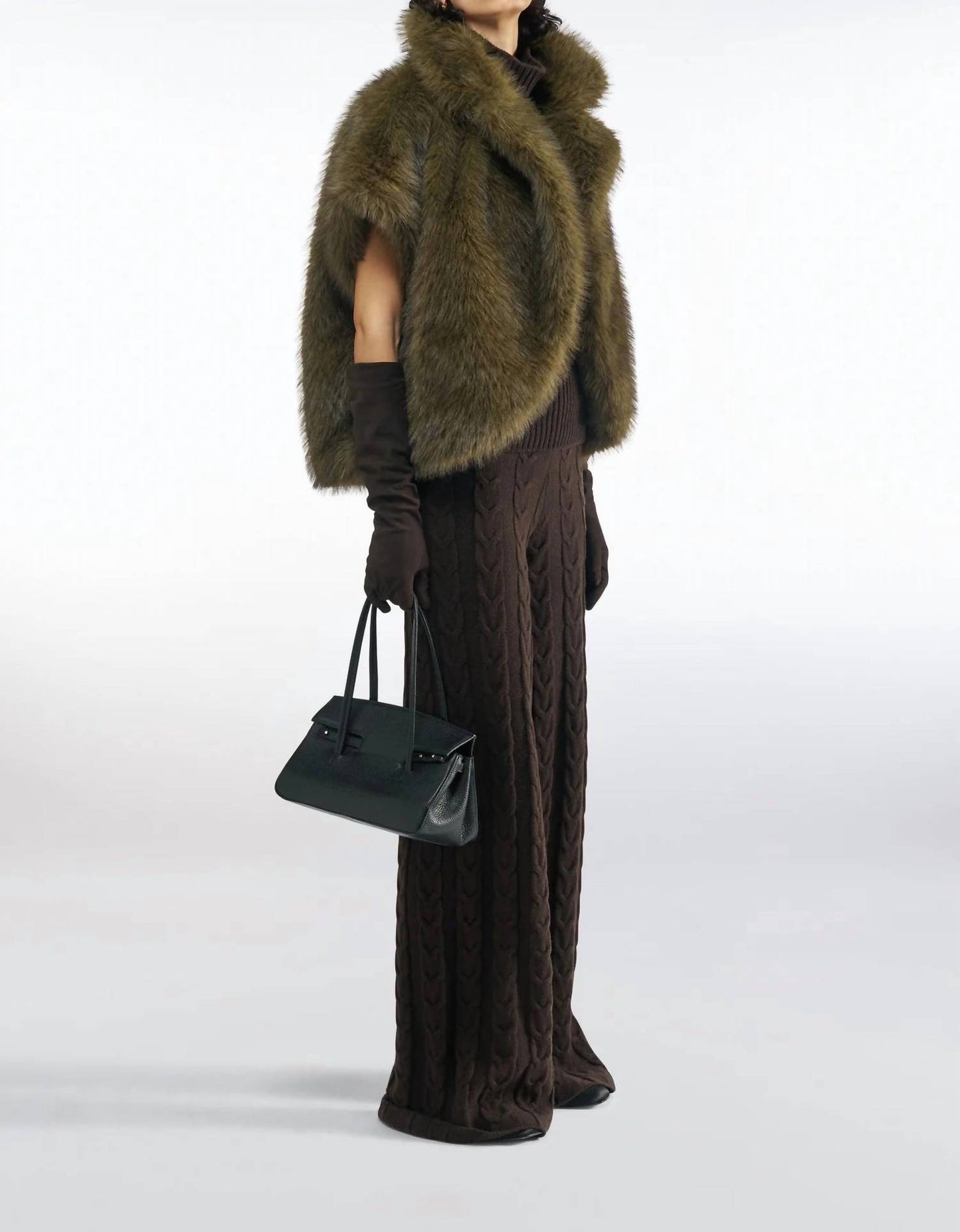 The Alyn Faux Fur Cape Wraps