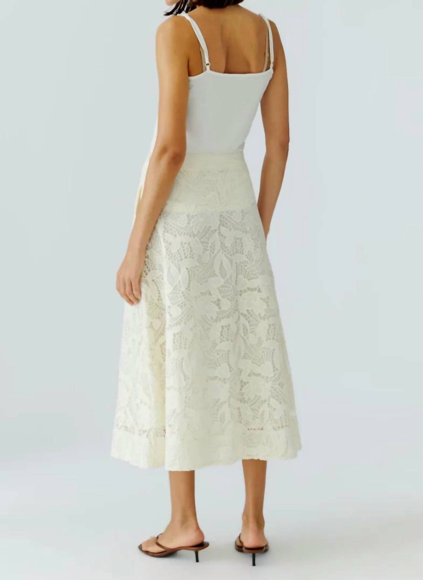 Lace Midi Skirt