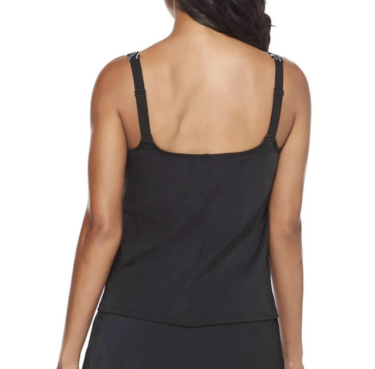 Active Spirit - New Awakening Chlorine Resistant Square Neck Tankini Top - Rack Hunt