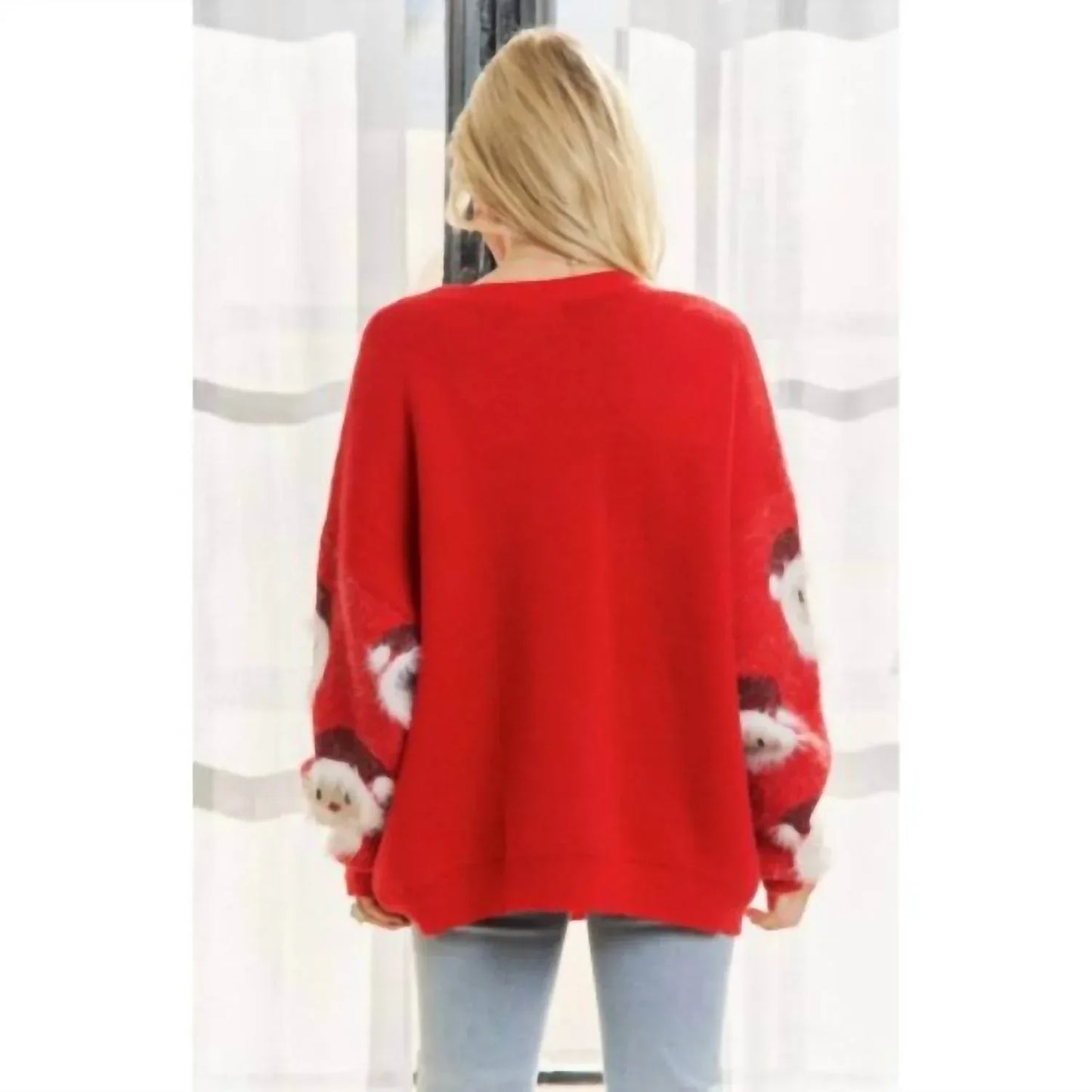 Midwest Tees - Santa Claus Fluffy Long Sleeve Sweater - Rack Hunt