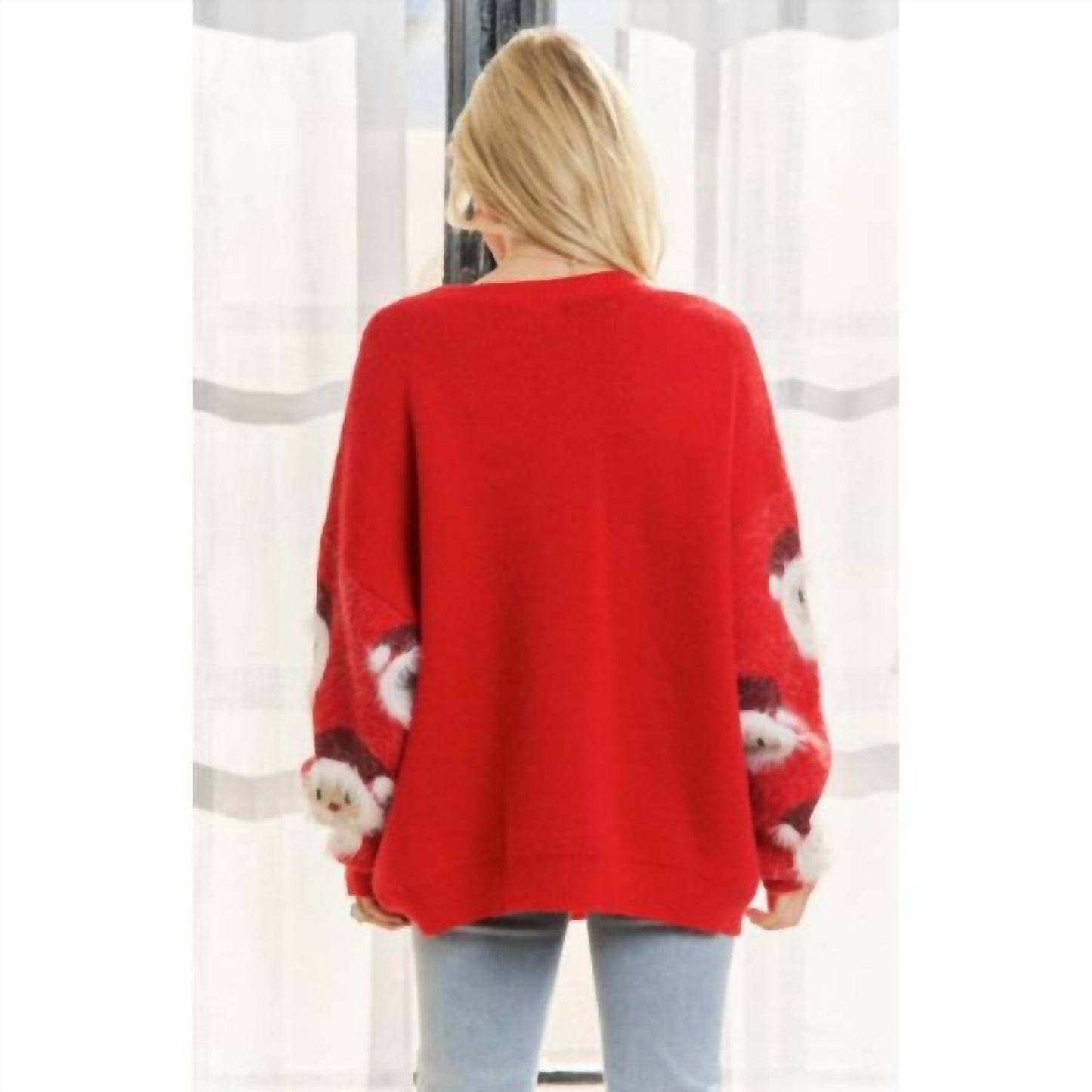 Midwest Tees - Santa Claus Fluffy Long Sleeve Sweater - Rack Hunt -