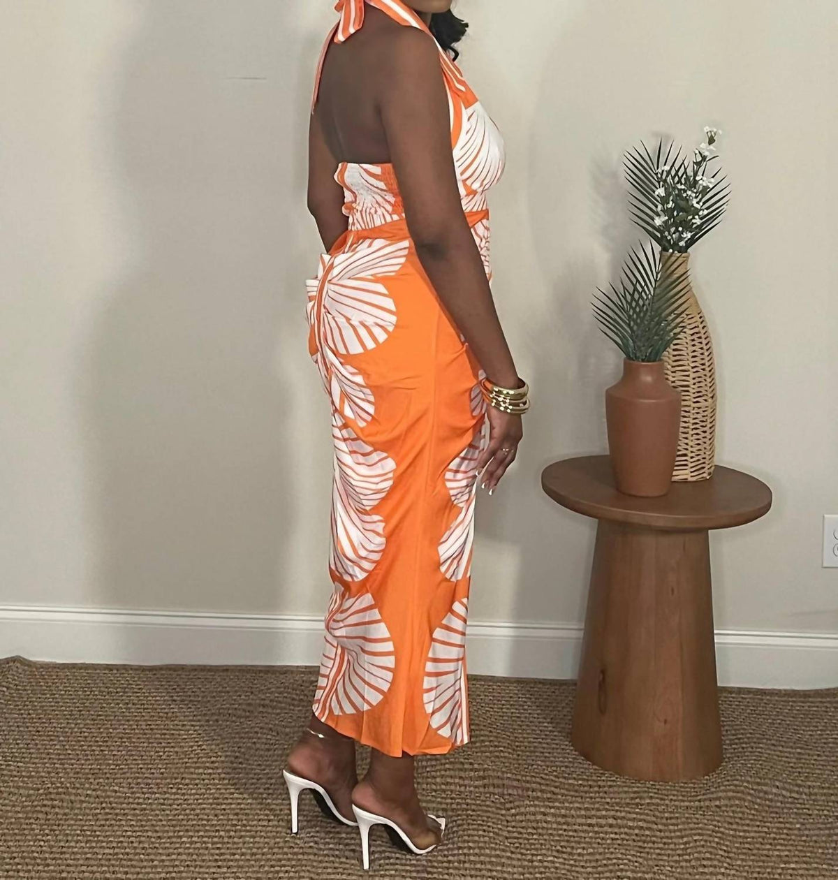Sunny Livin' Palm Print Dress